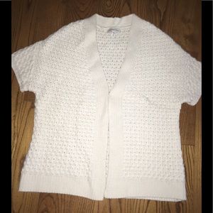 Coldwater Creek Cable-Knit Open Cardigan